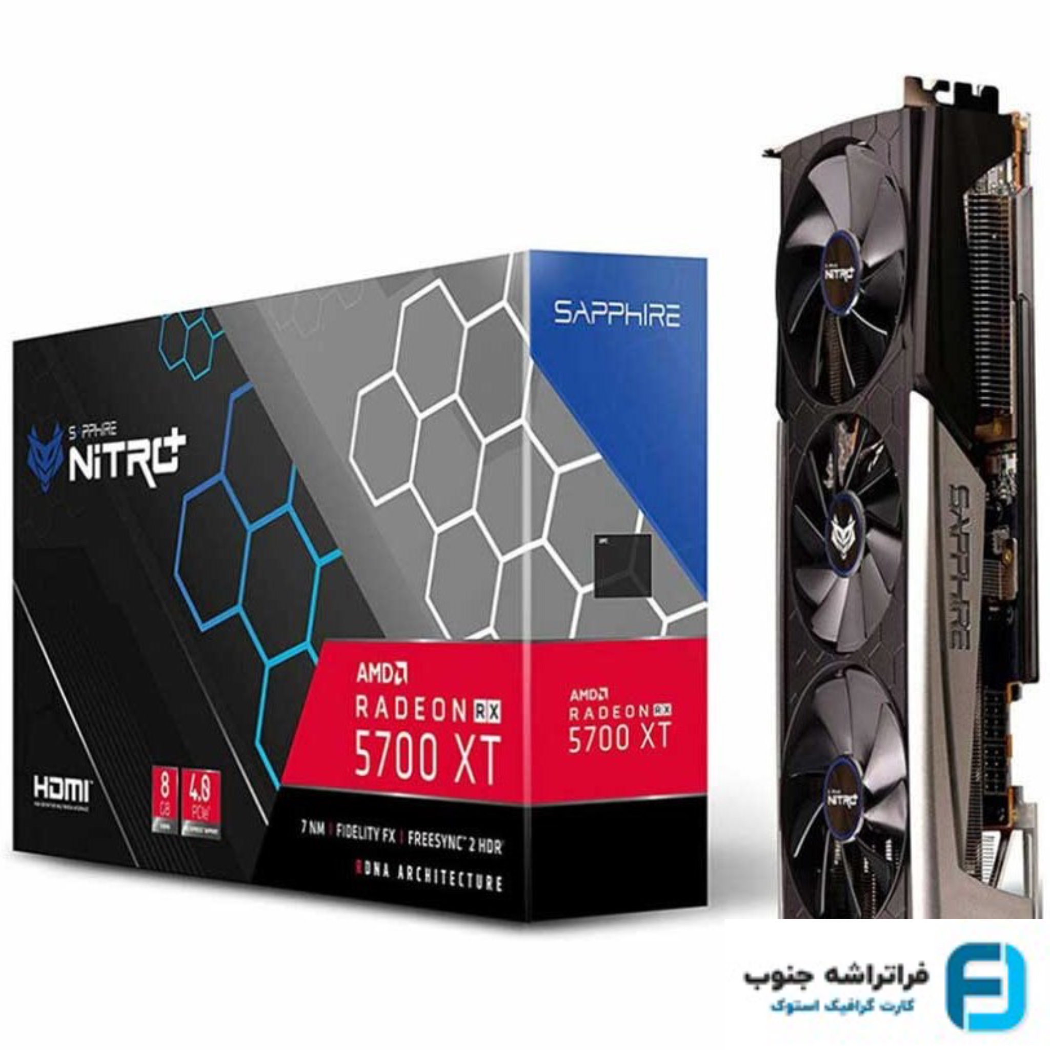 کارت گرافیک استوک  SAPPHIRE RX5700XT Nitro plus 8GB 3Fan